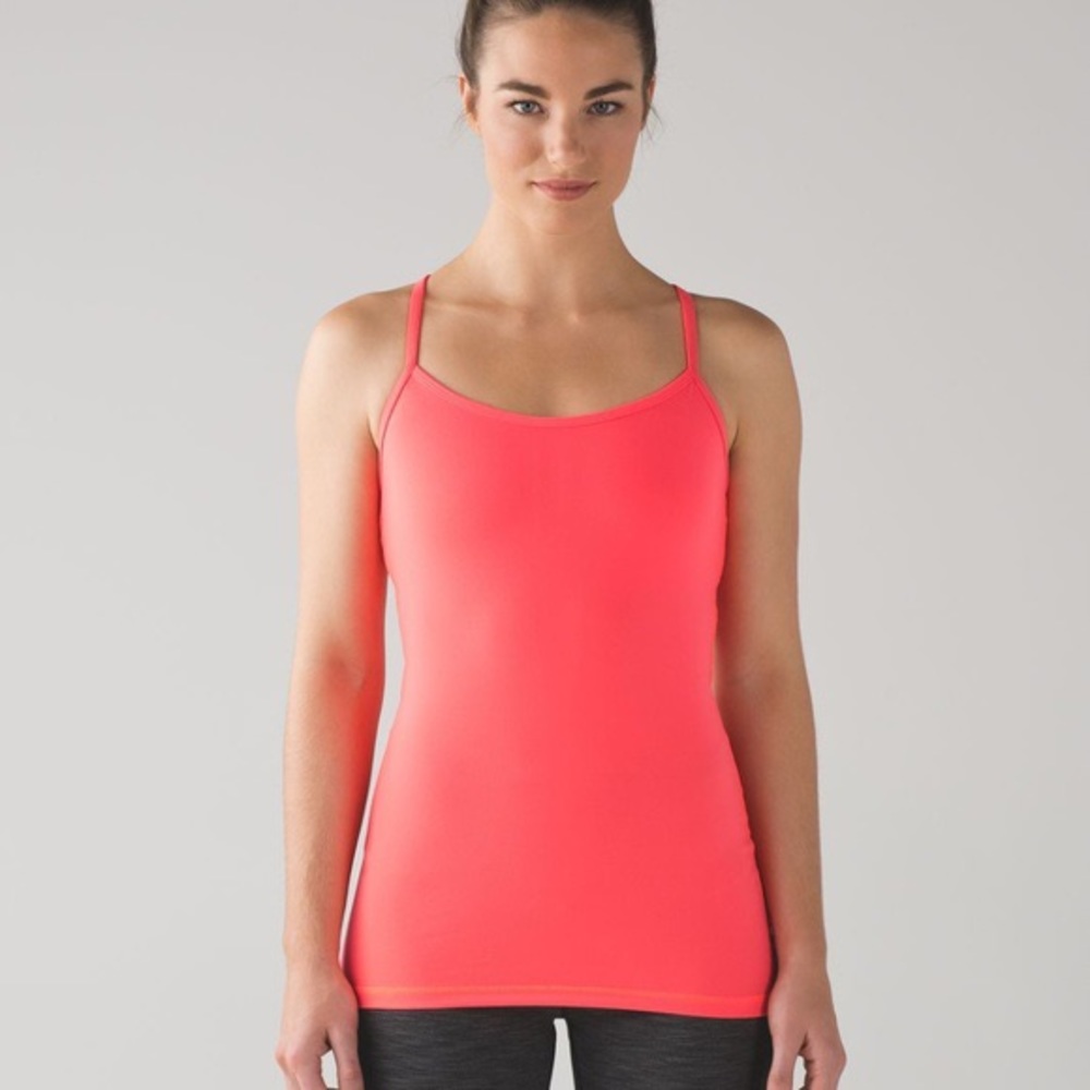 Lululemon Power Y tank Electric Coral